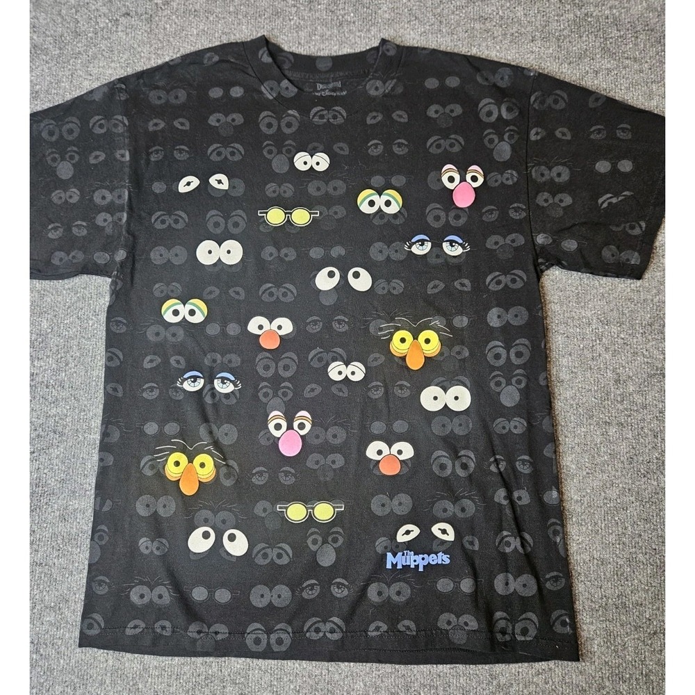 Disney Muppets Tshirt Adult Unisex Size Large Iconic Eyes Graphic Print